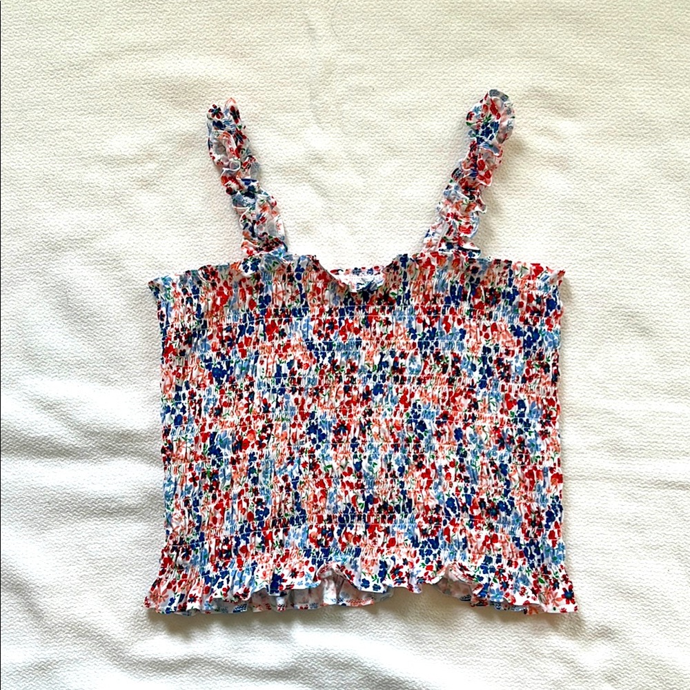 Old Navy Multicolor Floral Tank Top